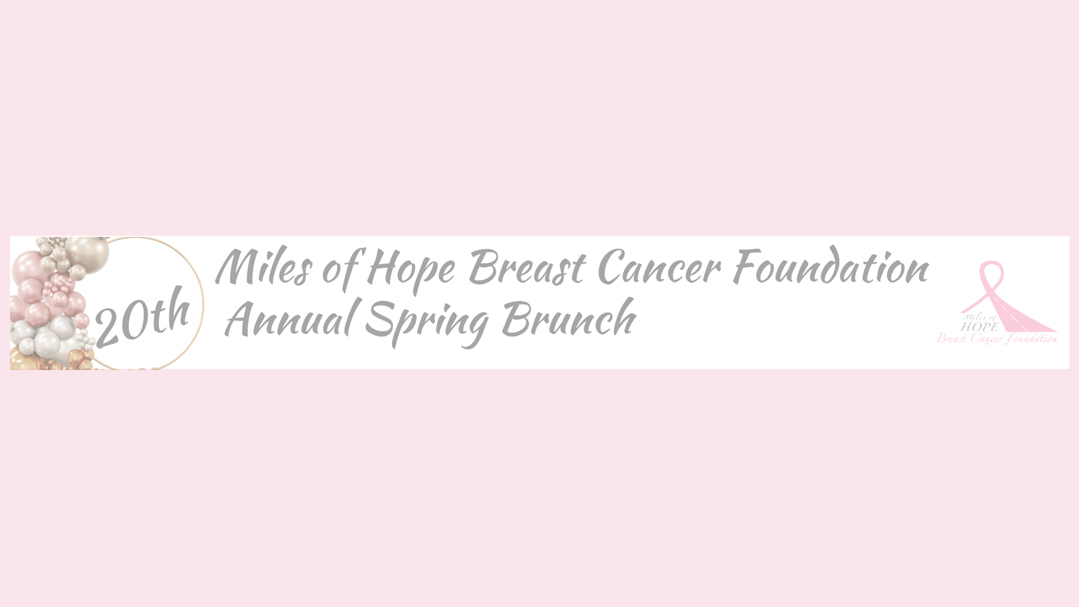 Save the Date - 20th Annual Spring Brunch, May 5